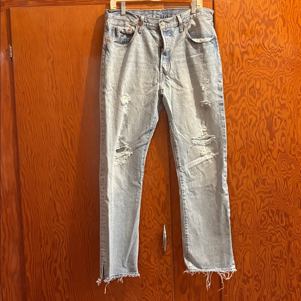 Levi Strauss Distressed High Rise Jeans